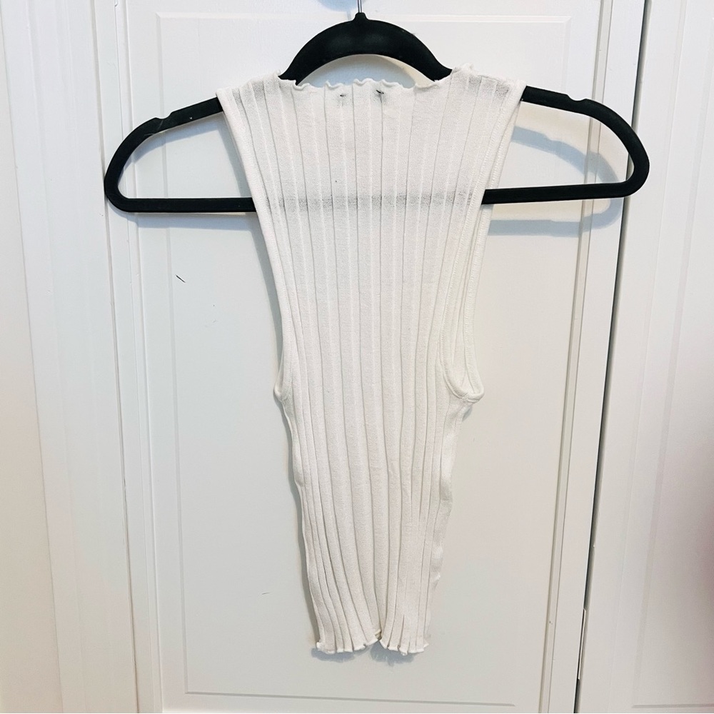 Zara Ribbed Halter Top - Picture 9 of 10